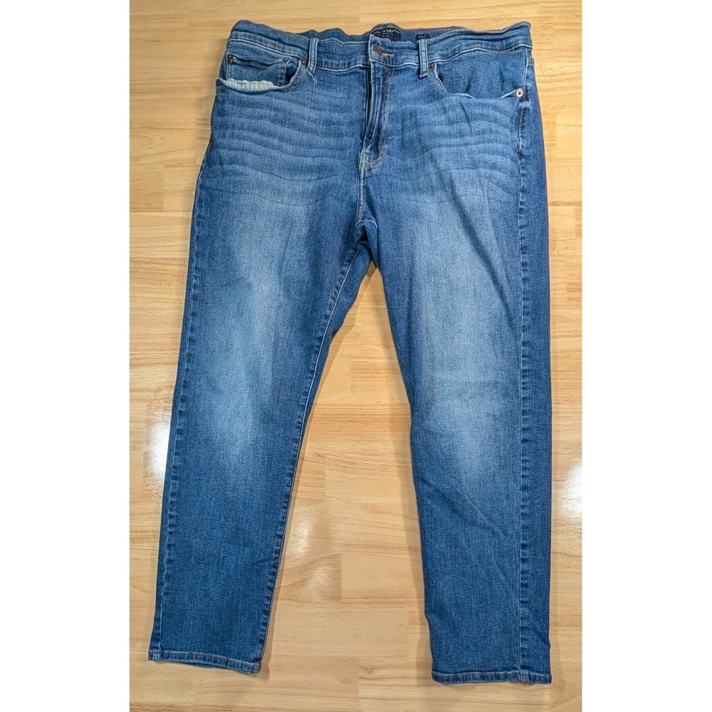 Lucky Brand 121 Slim Straight Mens Jeans 38x29 Medium Wash Blue Denim